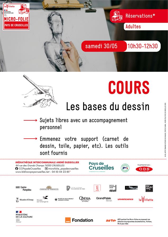 Cours de dessin_Cruseilles - Micro-Folie Pays de Cruseilles