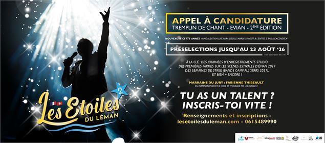 Les Etoiles du Léman - Appel à candidature_Évian-les-Bains