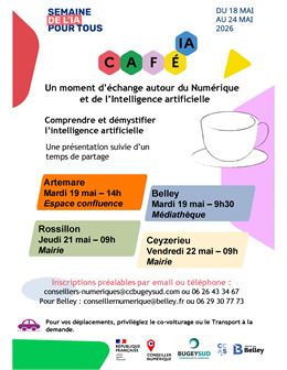 Café IA : moment d'échange autour du Numérique et de l'IA à Rossillon_Rossillon - service numérique 