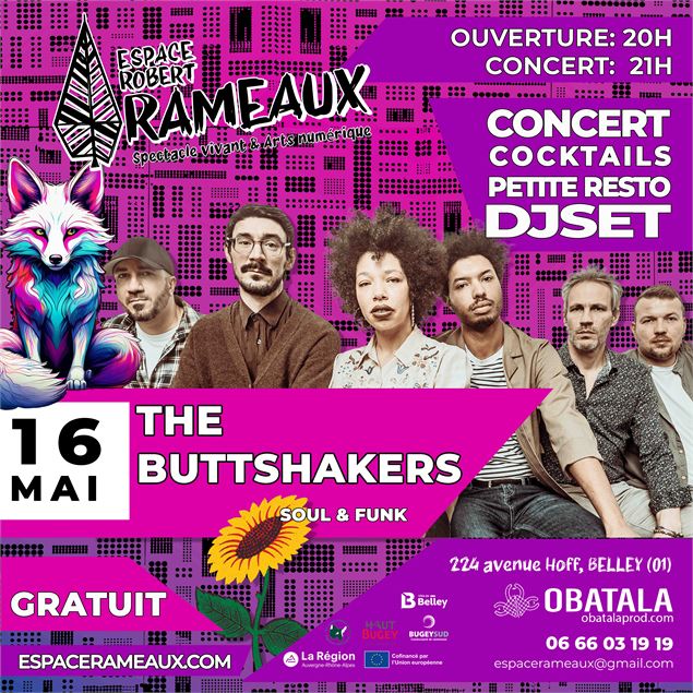 Concert - The Buttshakers à l'Espace Rameaux - obatala