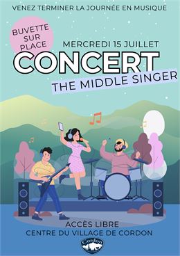 Affiche concert The Middle Singers - © Cordon Tourisme