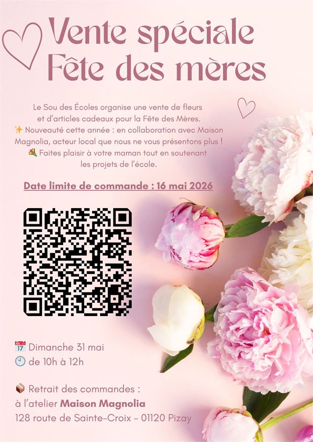 Vente spéciale Fête des Mères_Pizay