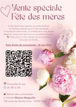 Vente spéciale Fête des Mères_Pizay