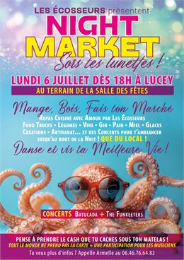 Affiche Night Market, Sors tes Lunettes - 6 Juillet 2026 - ©LesEcosseurs