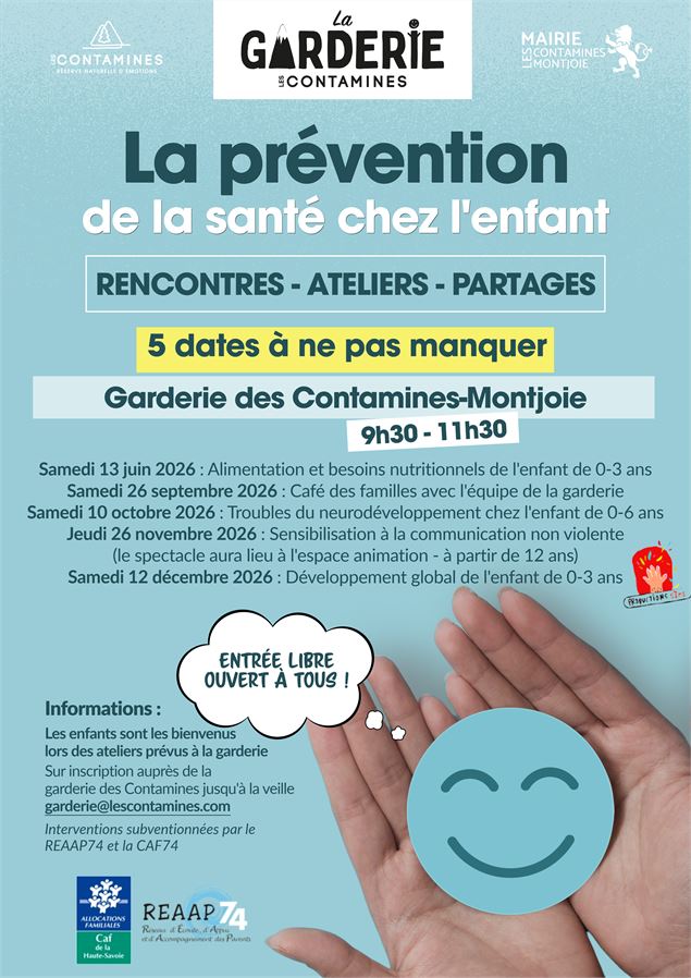 Atelier de prévention de la santé chez l'enfant_Les Contamines-Montjoie - Les Contamines Tourisme