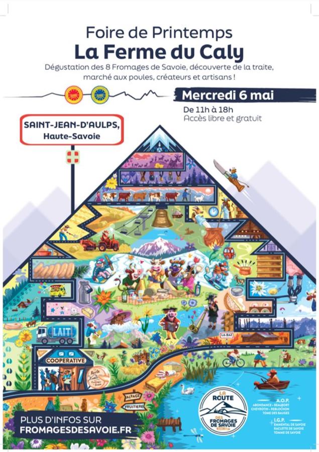 Dégustation de 8 fromages de Savoie mercredi 6 mai à La Ferme du Caly de 11h à 18h.vous ouvre ses po