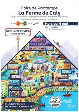 Dégustation de 8 fromages de Savoie mercredi 6 mai à La Ferme du Caly de 11h à 18h.vous ouvre ses po