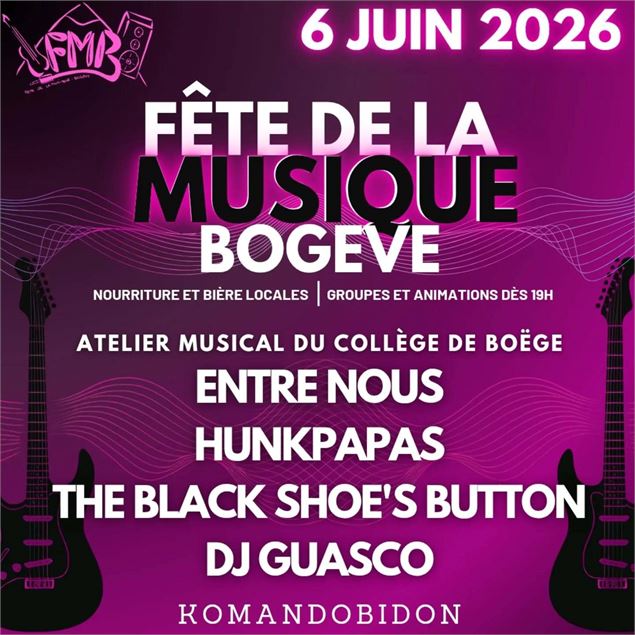 Visuel pour la Fête de la Musique de Bogève - Fête de la Musique Bogève