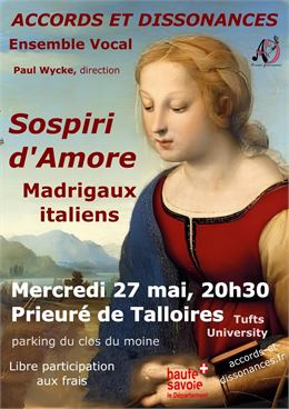 Concert : Sospiri d'Amore_Talloires-Montmin - Ensemble Vocal  Accords et Dissonances