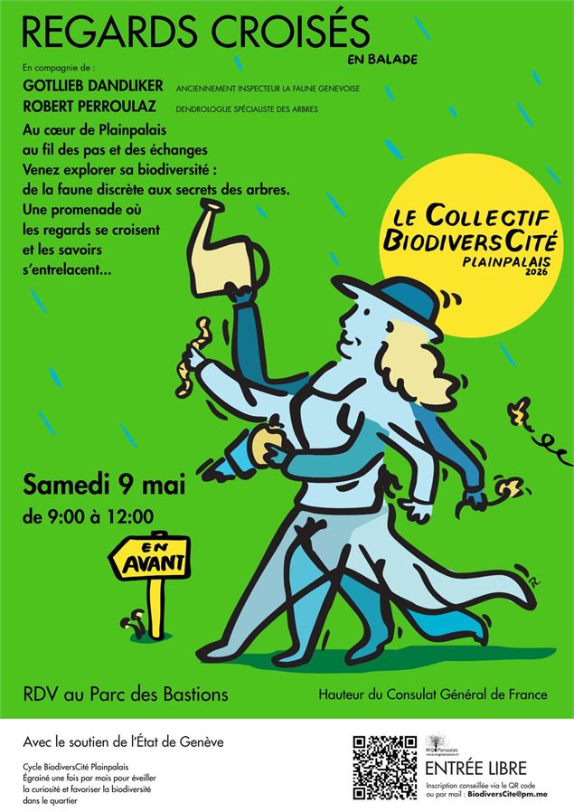 De la faune aux arbres.. Venez arpenter Plainpalais ! / Le Collectif BiodiversCité - rafraf