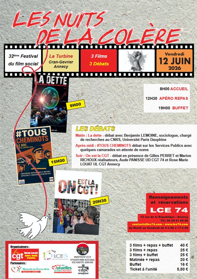 Festival du film social Les nuits de la Colère_Annecy - LCE74 Annecy