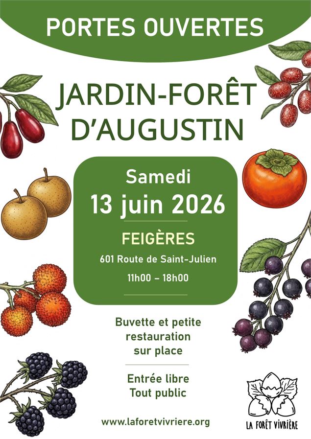 Portes ouvertes du Jardin-Forêt d'Augustin - La Forêt Vivrière