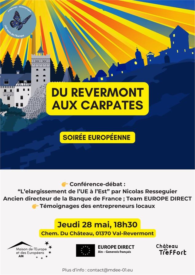 « DU REVERMONT AUX CARPATES » : soirée européenne au château de Treffort