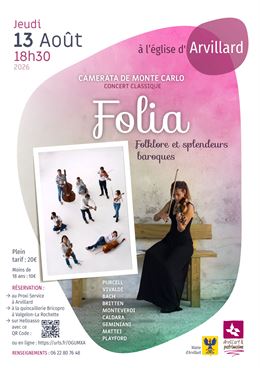 Concert de La Camerata : Folia - Splendeurs de la musique baroque_Arvillard
