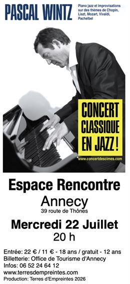 Concert "Classique en jazz"_Annecy - Terres d'Empreintes