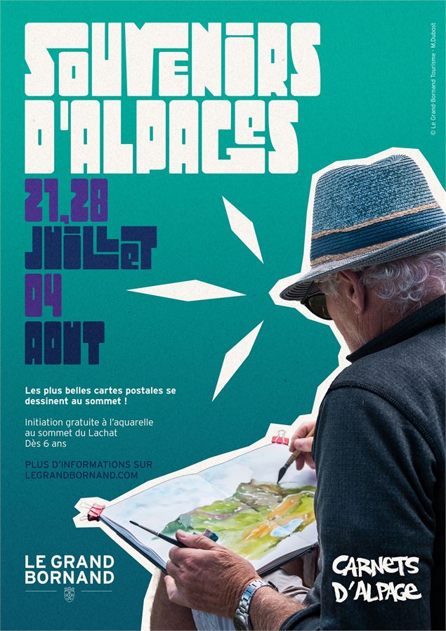 affiche Souvenirs d'alpage - SAEM Les Remontées mécaniques