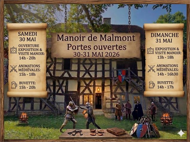Portes ouvertes & Animations médiévales – Manoir de Malmont - D. Havinga