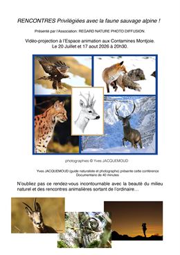 Projection du film "Regard Nature" de Yves Jacquemoud_Les Contamines-Montjoie