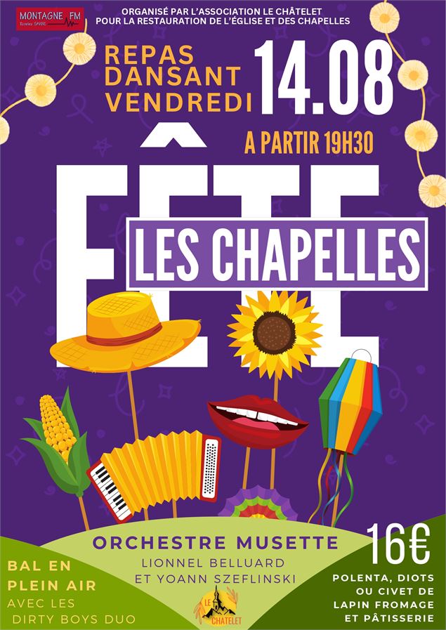 Affiche fête des Chapelles
