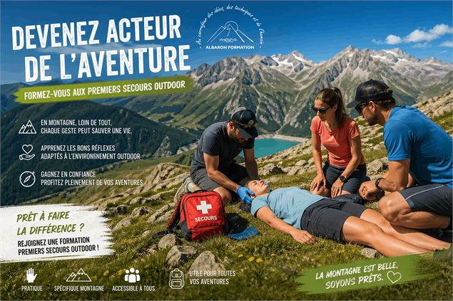 Affiche sensibilisation aux premiers secours - Albaron Formation
