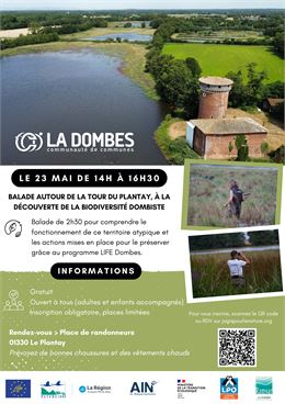Affiche de la balade nature en Dombes - CCD