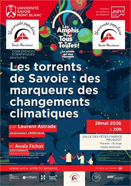 Conférence les torrents de Savoie - Université Savoie Mont Blanc