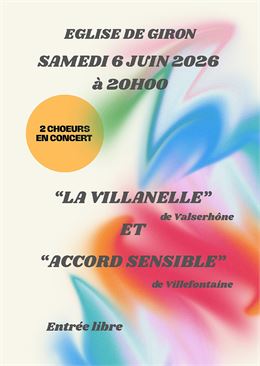 Concert de la Villanelle et de la chorale "Accord sensible"