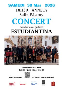 Concert mandoline et guitares Estudiantina_Annecy