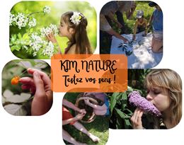 Images de fleurs et d'enfants qui les sentent - C.Vigouroux