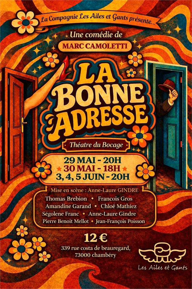 Affiche du théâtre - Les Ailes et Gants