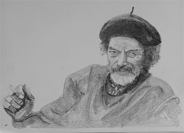 Portrait au fusain - Bessans Jadis et Aujourd'hui