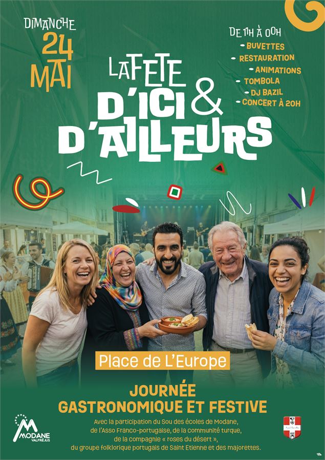Affiche Fete d'ici et d'ailleurs - Mairie Modane