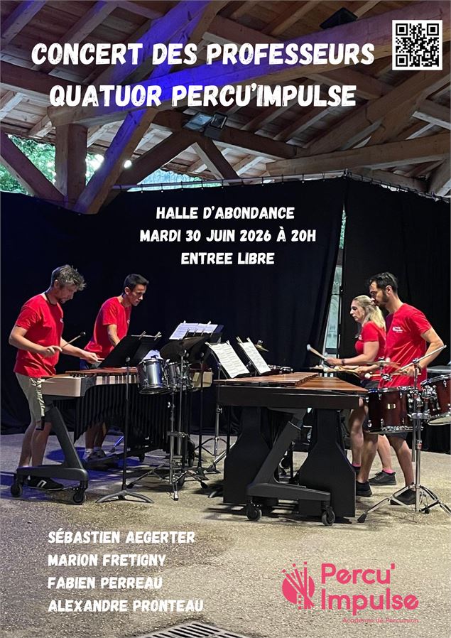 Affiche concert des professeurs Percu'Impulse - Percu'Impulse