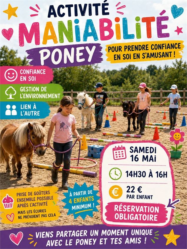 Activité maniabilité poney_Montanges - LES ECURIES AUX FAY