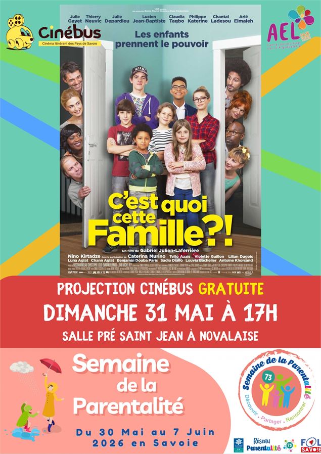Cinébus : édition spéciale Semaine de la parentalité_Novalaise - AEL
