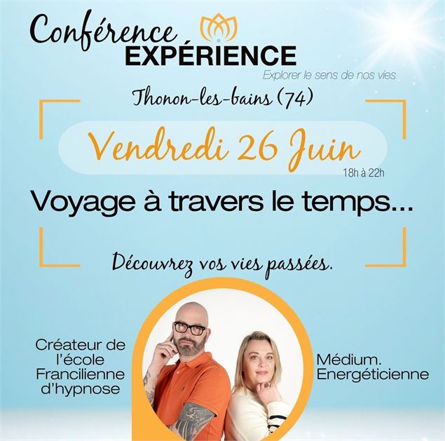 Conférence - Voyage à travers le temps - Jean Baptiste Wosko