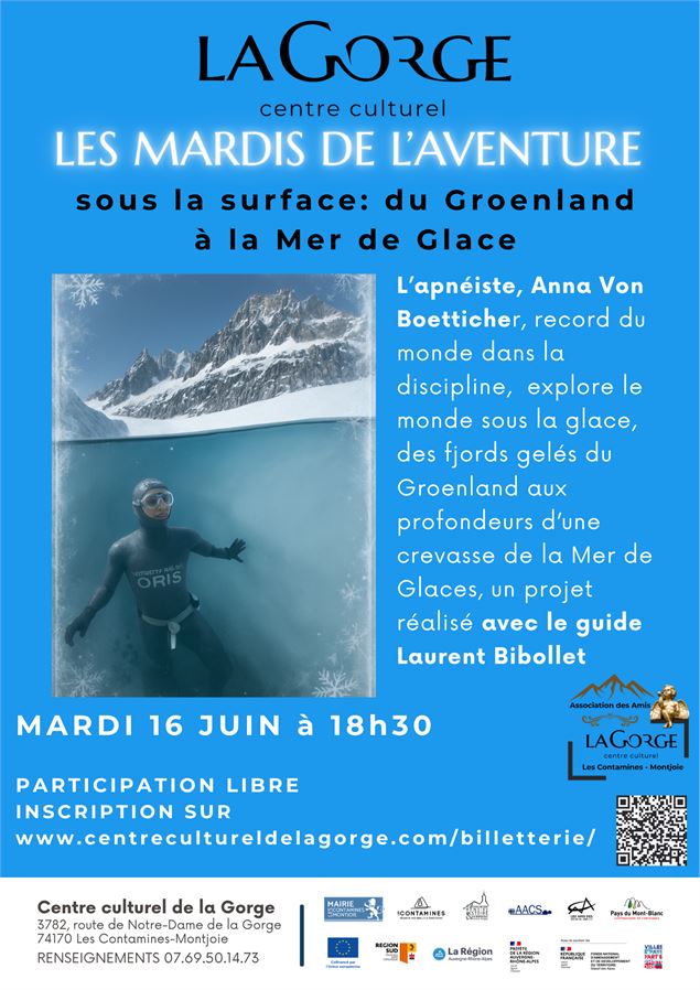 Les mardis de l'aventure : sous la surface, du Groenland à la Mer de Glace_Les Contamines-Montjoie