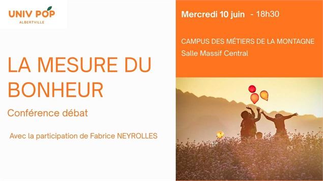 Conférence Débat : La mesure du bonheur_Albertville