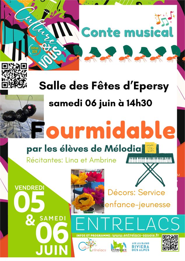 Fourmidable - Culture & Vous ! Entrelacs - Mélodia / Commune d'Entrelacs / L'Echappée en couleurs