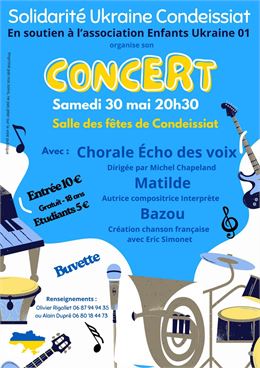 Concert Solidarité Ukraine Condeissiat_Condeissiat - Solidarité Ukraine Condeissiat