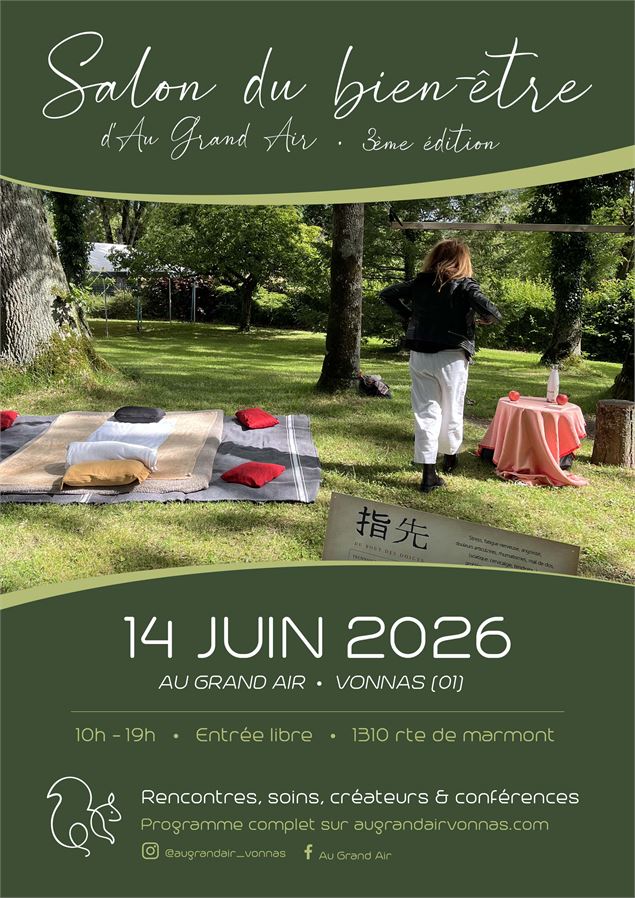 Affiche Salon du bien-être - Au Grand Air - Au Grand Air