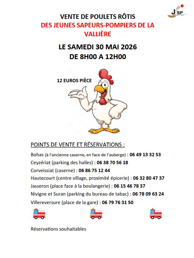 Vente de poulets rôtis