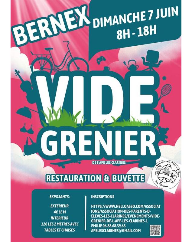 affiche de l'évènement - APE des Clarines