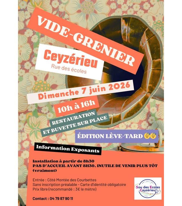 Vide grenier_Ceyzérieu - Sou des Ecoles