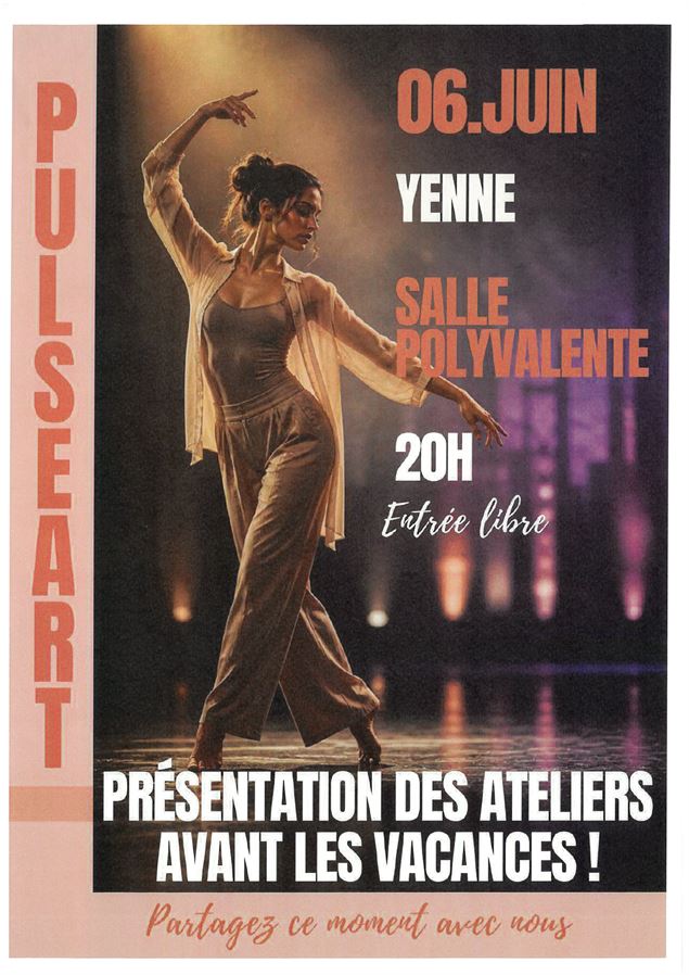 Spectacle de danse de fin d'année : Pulseart_Yenne