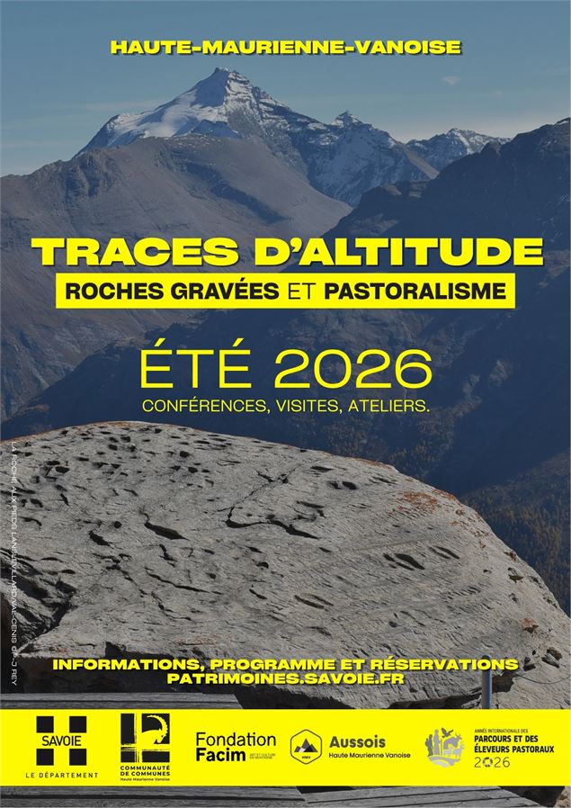 TRACES D'ALTITUDE : ROCHES GRAVÉES ET PASTORALISME_Modane - Département de la Savoie