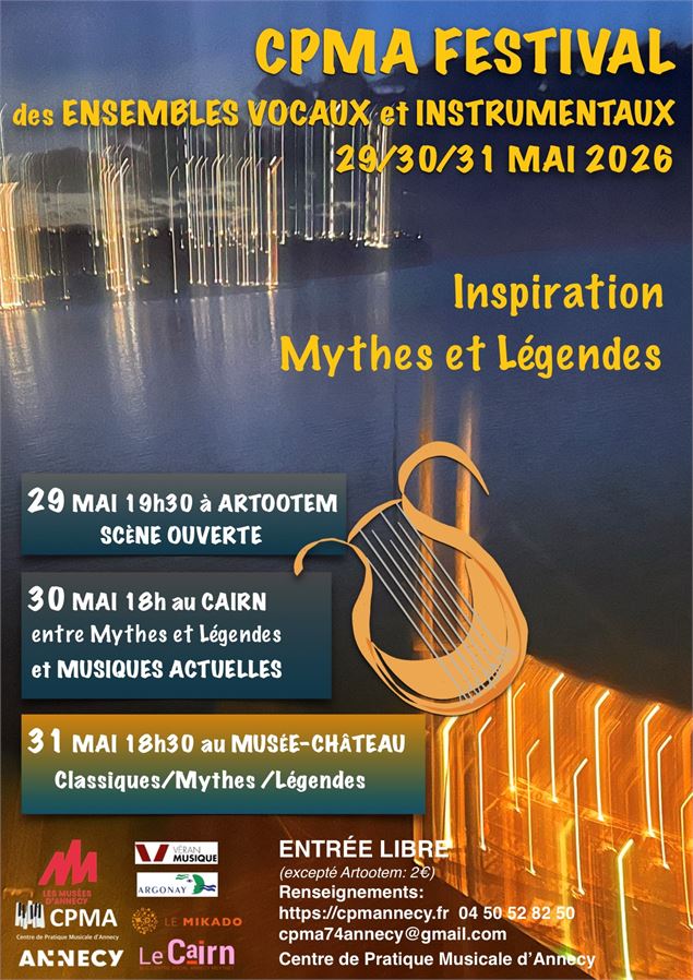 Concert des ensembles vocaux et instrumentaux du CPMA 