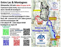 Randonnée Cycliste & Marche accompagnée "Entre Lac & Montagnes" - Cyclos Aixois