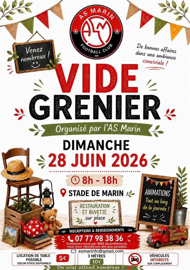 Vide grenier de l'AS Marin - AS Marin