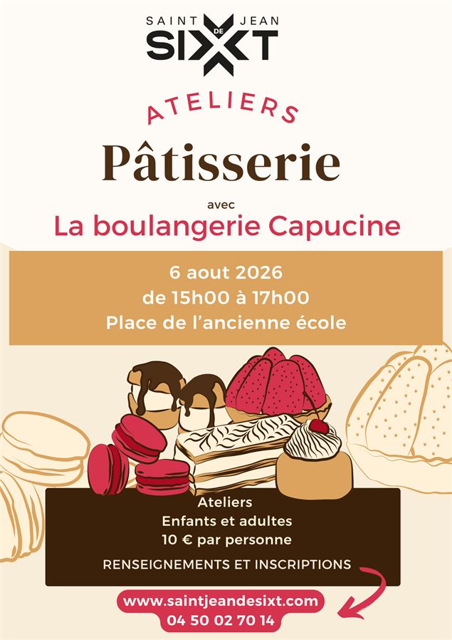 Gateaux pour un atelier pâtisserie - Office de tourisme
